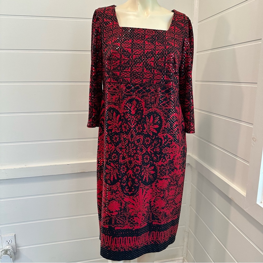 Rabbit Rabbit Rabbit Designs Red and Black pattern sequin